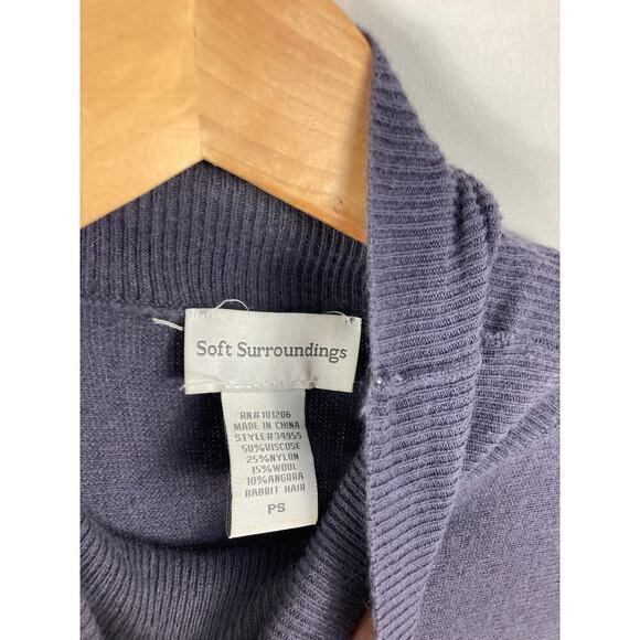 Soft Surroundings Turtleneck Tunic Sweater Purple Size Ps - Picture 3 of 6